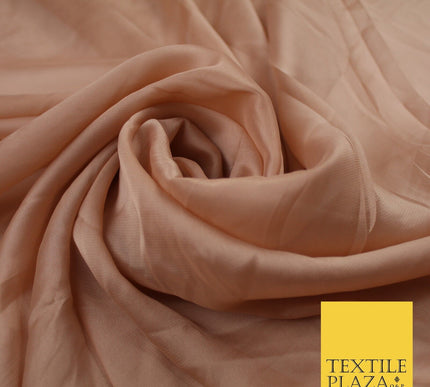 4 COLOURS Semi-Sheer Chiffon Georgette Fabric Bridal Dress Craft 47" Wide