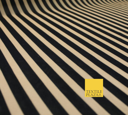 Luxury 4 Way Stretch Soft Striped Stripe Power Mesh Net Costume Craft Fabric
