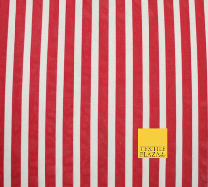 Luxury 4 Way Stretch Soft Striped Stripe Power Mesh Net Costume Craft Fabric