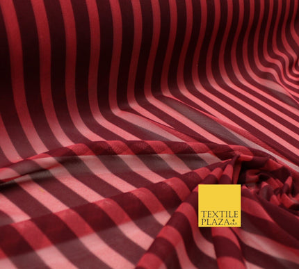 Luxury 4 Way Stretch Soft Striped Stripe Power Mesh Net Costume Craft Fabric