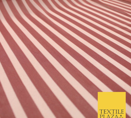 Luxury 4 Way Stretch Soft Striped Stripe Power Mesh Net Costume Craft Fabric