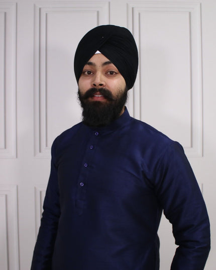 6 COLOURS - Mens Nehru Kurta Pajama Raw Silk Indian Punjabi Asian Jago Sangeet