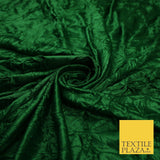 GREEN Crushed Stretch Plain Satin Fabric Material Dress Bridal 58" 9274