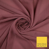 5 COLOURS Semi-Sheer Crinkle Chiffon Georgette Fabric Bridal Dress Craft 58"
