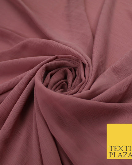 5 COLOURS Semi-Sheer Crinkle Chiffon Georgette Fabric Bridal Dress Craft 58"