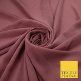 5 COLOURS Semi-Sheer Crinkle Chiffon Georgette Fabric Bridal Dress Craft 58"