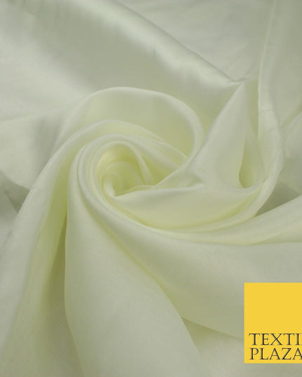 14 COLOURS Plain Lightweight Tasar Faux Silk Satin Dress Lining Bridal Fabric57"