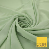 5 COLOURS Semi-Sheer Crinkle Chiffon Georgette Fabric Bridal Dress Craft 58"