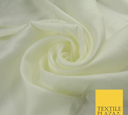 14 COLOURS Plain Lightweight Tasar Faux Silk Satin Dress Lining Bridal Fabric57"