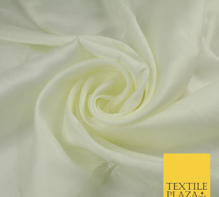 14 COLOURS Plain Lightweight Tasar Faux Silk Satin Dress Lining Bridal Fabric57"