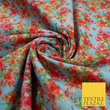Cluster Roses Pattern 100% Cotton Printed Fabric 58" 10215