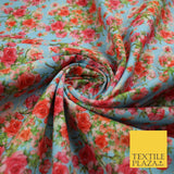 Cluster Roses Pattern 100% Cotton Printed Fabric 58" 10215