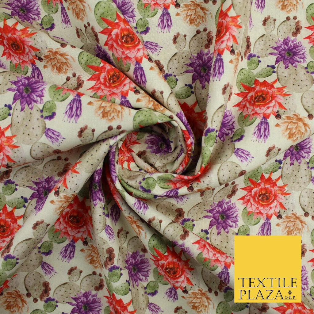 Flower Stone Print 100% Cotton Printed Fabric 58" 10214