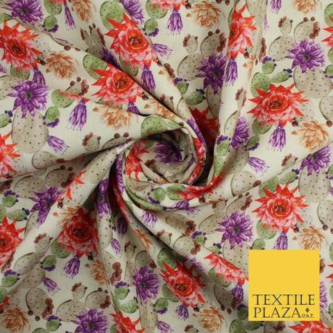 Flower Stone Print 100% Cotton Printed Fabric 58" 10214