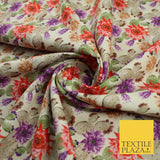 Flower Stone Print 100% Cotton Printed Fabric 58" 10214