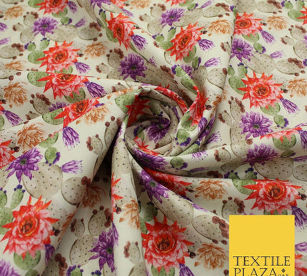 Flower Stone Print 100% Cotton Printed Fabric 58" 10214