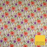 Flower Stone Print 100% Cotton Printed Fabric 58" 10214