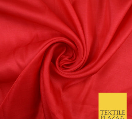 14 COLOURS Plain Lightweight Tasar Faux Silk Satin Dress Lining Bridal Fabric57"
