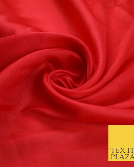 14 COLOURS Plain Lightweight Tasar Faux Silk Satin Dress Lining Bridal Fabric57"