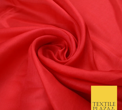 14 COLOURS Plain Lightweight Tasar Faux Silk Satin Dress Lining Bridal Fabric57"