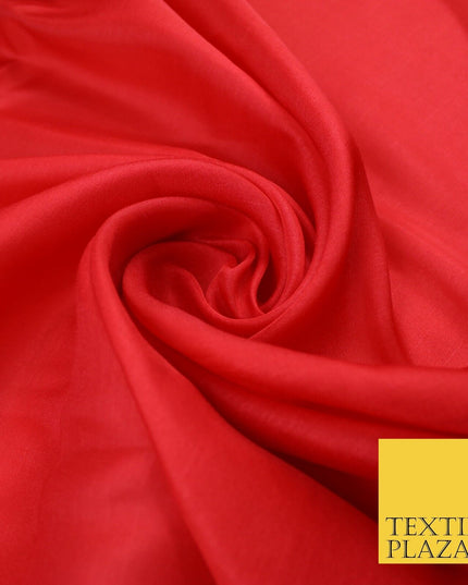 14 COLOURS Plain Lightweight Tasar Faux Silk Satin Dress Lining Bridal Fabric57"