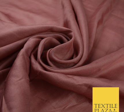 14 COLOURS Plain Lightweight Tasar Faux Silk Satin Dress Lining Bridal Fabric57"