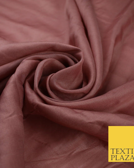 14 COLOURS Plain Lightweight Tasar Faux Silk Satin Dress Lining Bridal Fabric57"