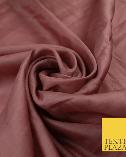 14 COLOURS Plain Lightweight Tasar Faux Silk Satin Dress Lining Bridal Fabric57"