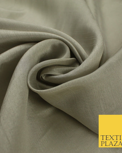14 COLOURS Plain Lightweight Tasar Faux Silk Satin Dress Lining Bridal Fabric57"