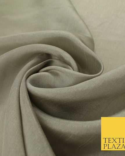 14 COLOURS Plain Lightweight Tasar Faux Silk Satin Dress Lining Bridal Fabric57"