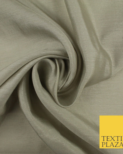 14 COLOURS Plain Lightweight Tasar Faux Silk Satin Dress Lining Bridal Fabric57"