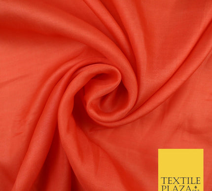 14 COLOURS Plain Lightweight Tasar Faux Silk Satin Dress Lining Bridal Fabric57"