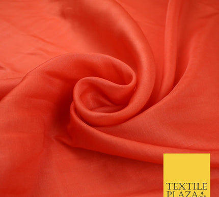 14 COLOURS Plain Lightweight Tasar Faux Silk Satin Dress Lining Bridal Fabric57"