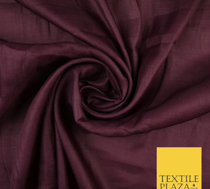 14 COLOURS Plain Lightweight Tasar Faux Silk Satin Dress Lining Bridal Fabric57"