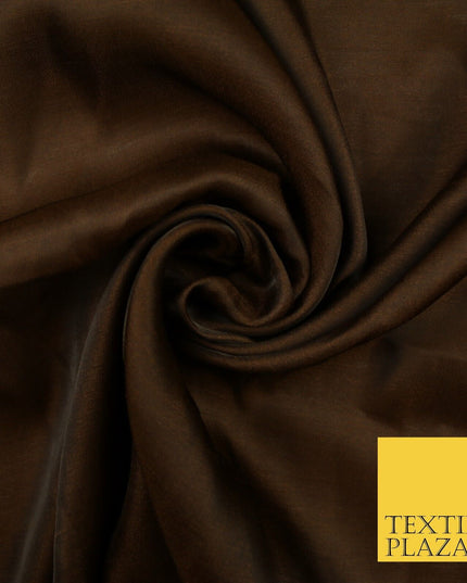 14 COLOURS Plain Lightweight Tasar Faux Silk Satin Dress Lining Bridal Fabric57"