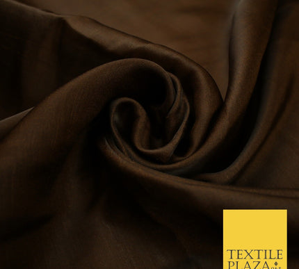 14 COLOURS Plain Lightweight Tasar Faux Silk Satin Dress Lining Bridal Fabric57"