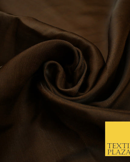 14 COLOURS Plain Lightweight Tasar Faux Silk Satin Dress Lining Bridal Fabric57"