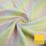 Pastel Leopard Animal Rainbow Print 100% Cotton Printed Fabric 58" 10212