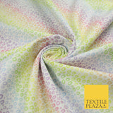 Pastel Leopard Animal Rainbow Print 100% Cotton Printed Fabric 58" 10212