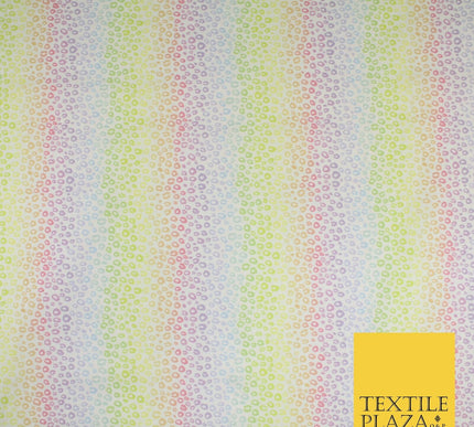 Pastel Leopard Animal Rainbow Print 100% Cotton Printed Fabric 58" 10212