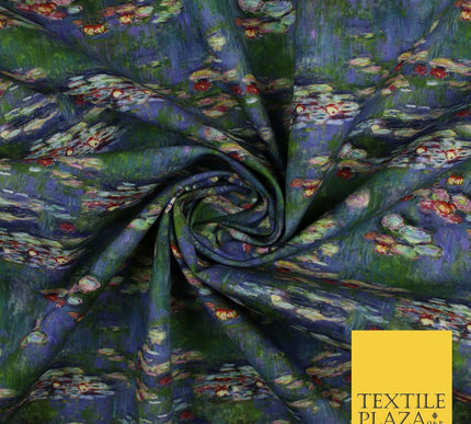 Artistic Floral Stone Painting Inspired 100% Cotton Printed Fabric 58" 10206