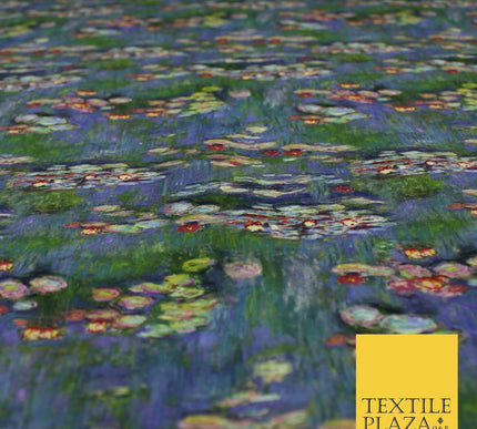Artistic Floral Stone Painting Inspired 100% Cotton Printed Fabric 58" 10206