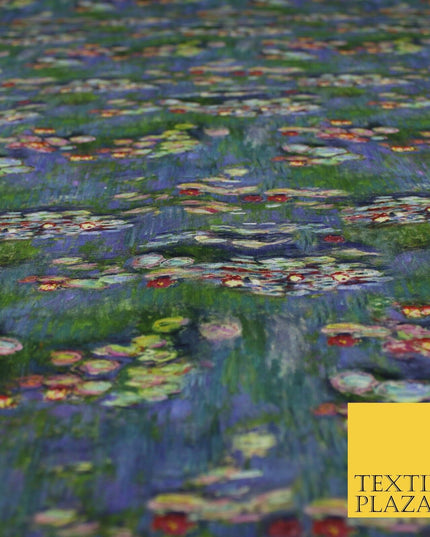 Artistic Floral Stone Painting Inspired 100% Cotton Printed Fabric 58" 10206