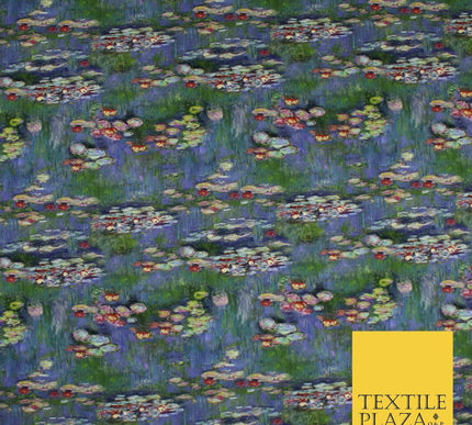 Artistic Floral Stone Painting Inspired 100% Cotton Printed Fabric 58" 10206