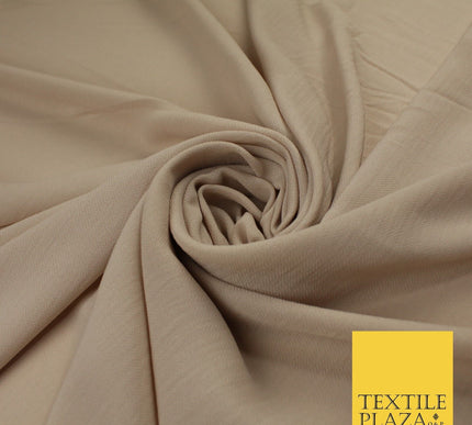 9 COLOURS - Airflow Textured Weave Polyester Soft Silky Crepe Dress Fabric 58"