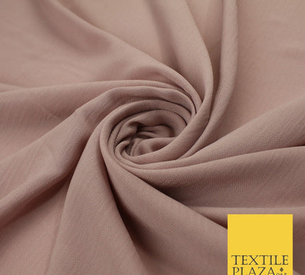 9 COLOURS - Airflow Textured Weave Polyester Soft Silky Crepe Dress Fabric 58"