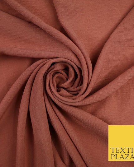 9 COLOURS - Airflow Textured Weave Polyester Soft Silky Crepe Dress Fabric 58"