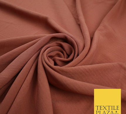 9 COLOURS - Airflow Textured Weave Polyester Soft Silky Crepe Dress Fabric 58"