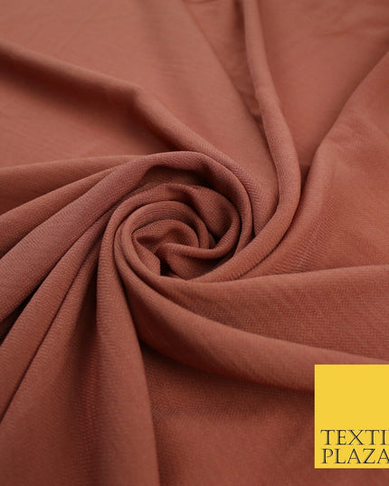 9 COLOURS - Airflow Textured Weave Polyester Soft Silky Crepe Dress Fabric 58"