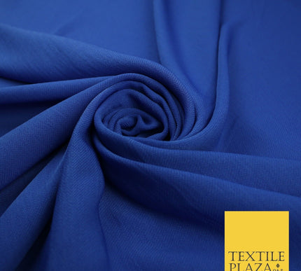 9 COLOURS - Airflow Textured Weave Polyester Soft Silky Crepe Dress Fabric 58"